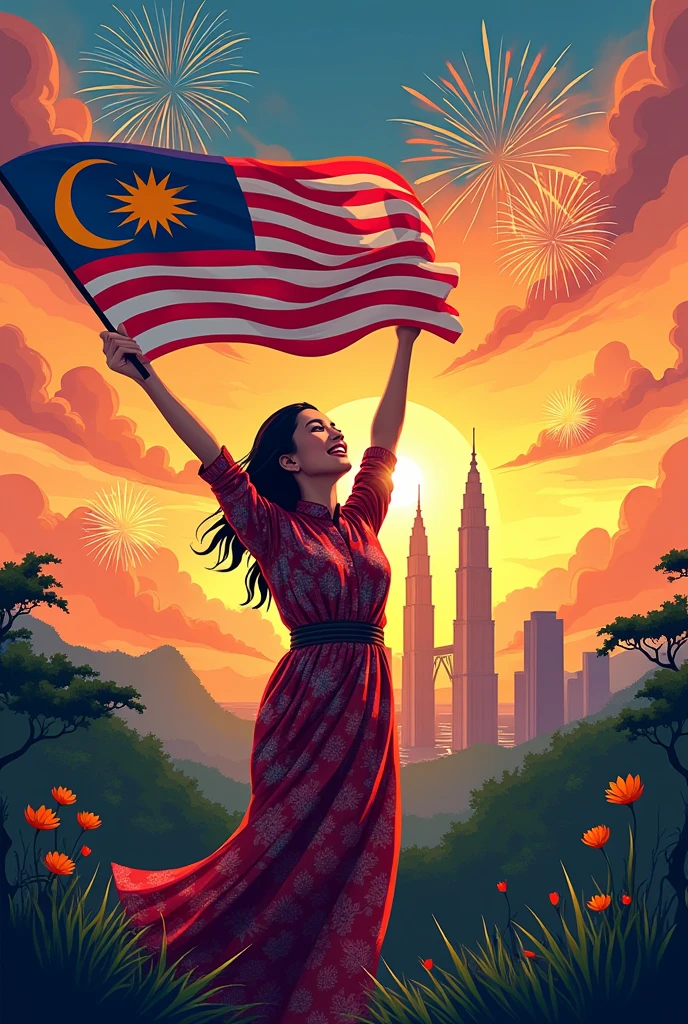 Malaysian independence day poster