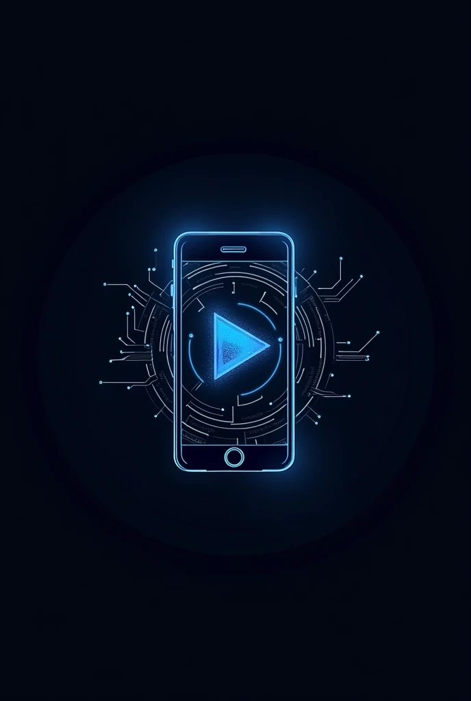 Create a modern, sleek logo for a YouTube channel focused on tech shorts. The design should feature a minimalist, futuristic style with clean lines. Incorporate elements like a smartphone, circuit board, or digital code to symbolize technology. Use a color palette with shades of blue, silver, and black to convey a high-tech vibe. The logo should be simple yet eye-catching, with a strong emphasis on the tech theme, making it easily recognizable as a symbol of cutting-edge technology content.