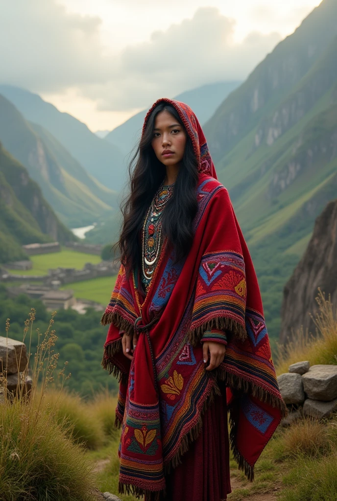 Anonymous with traits from the Peruvian mountains