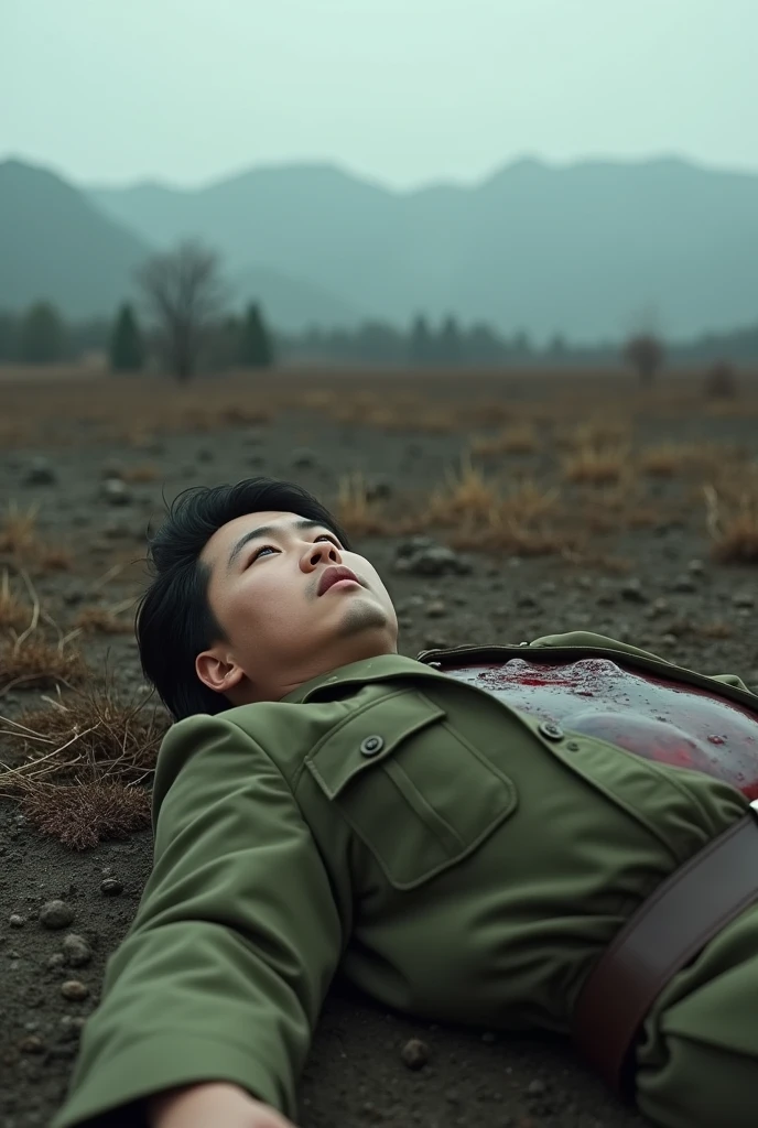 A 2 boy who is a soldier and he has fallen on the stone and he is addicted to blood.