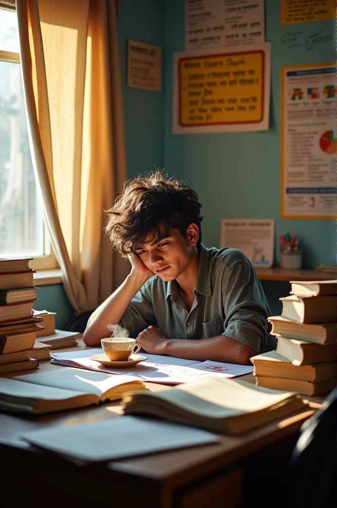 UPSC aspirant hard working study image