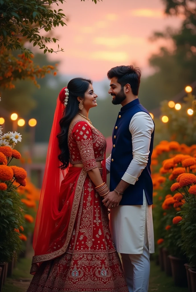 Indian romantic couple