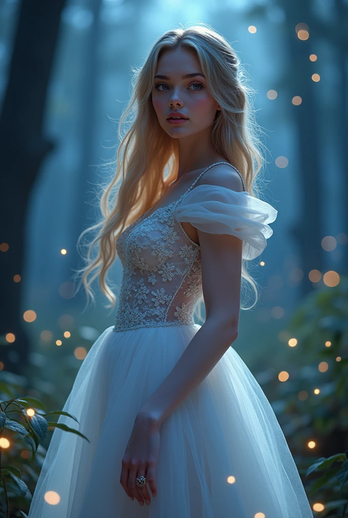 Cinderella, (masterpiece), best quality, (see through), expressive eyes, perfect face with and naked body shows her pussy