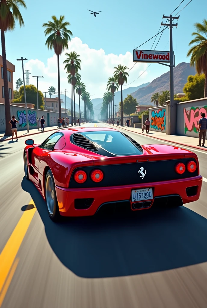 Ferrari F50 on gta san andreas map