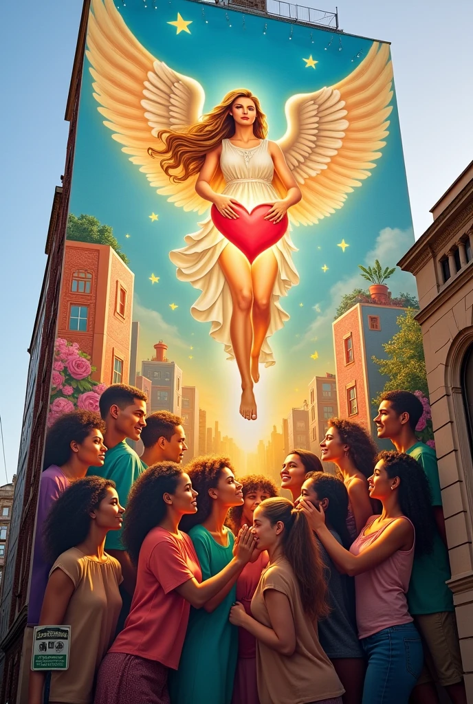 help me with a street art talking about the grace and love of God