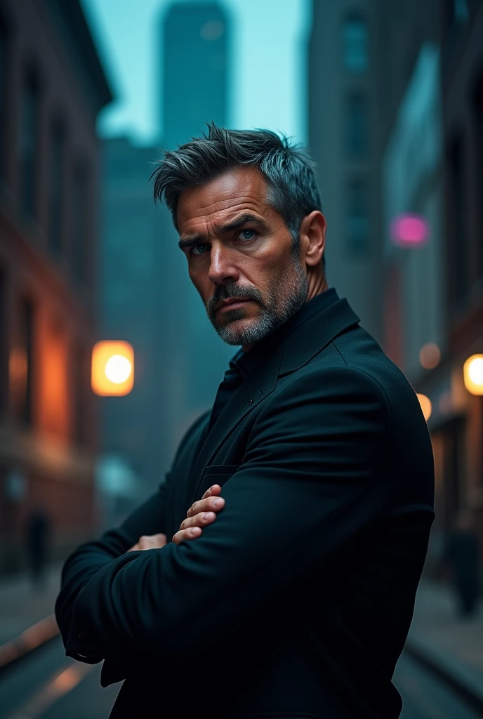 I man with serious face