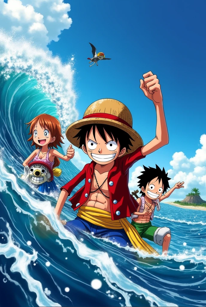 a one piece wallpaper for my pc that shows the straw hat