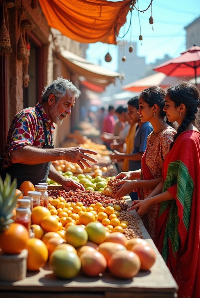 Create a picture describing the appearance of traders in their work process ?