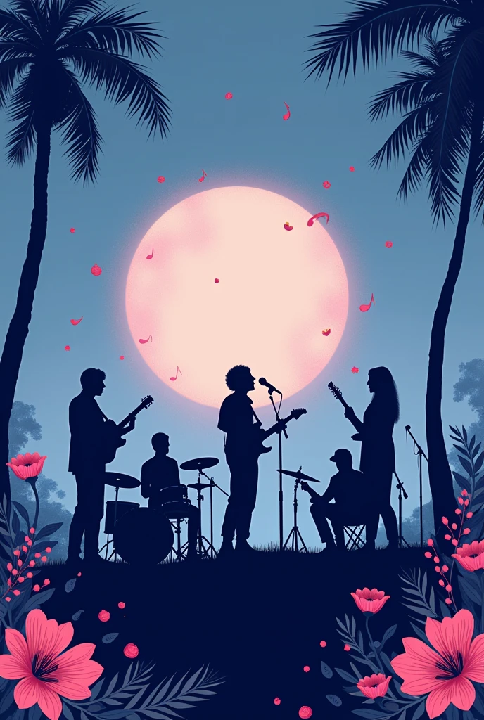 Generate 5 subtle posters for the orientation of a music society
Portraying a band night 
The name of the Society is RIWAYAAT. 