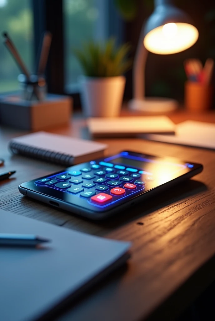 Touch screen calculator
