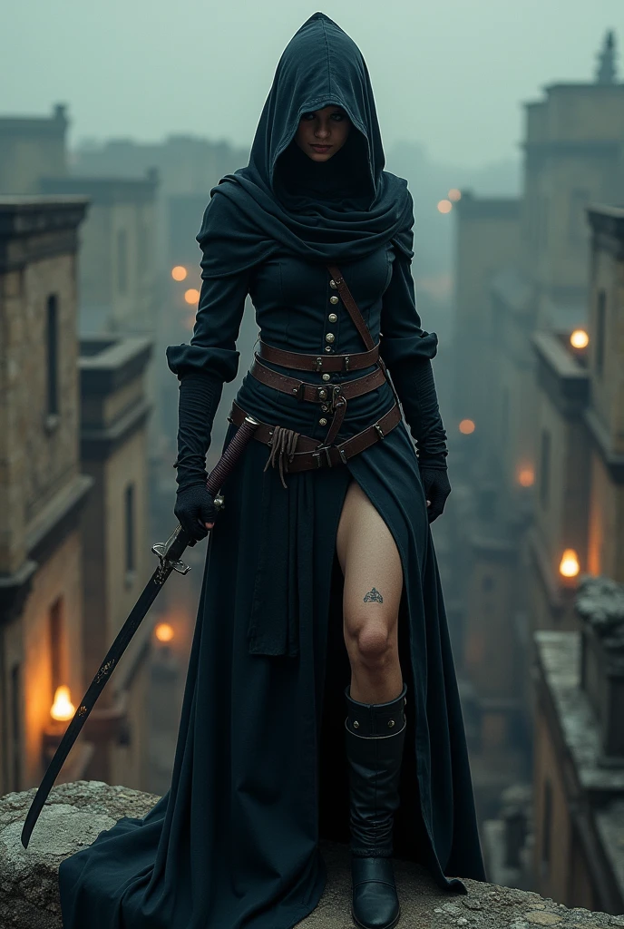 make me a assassin with a sword
