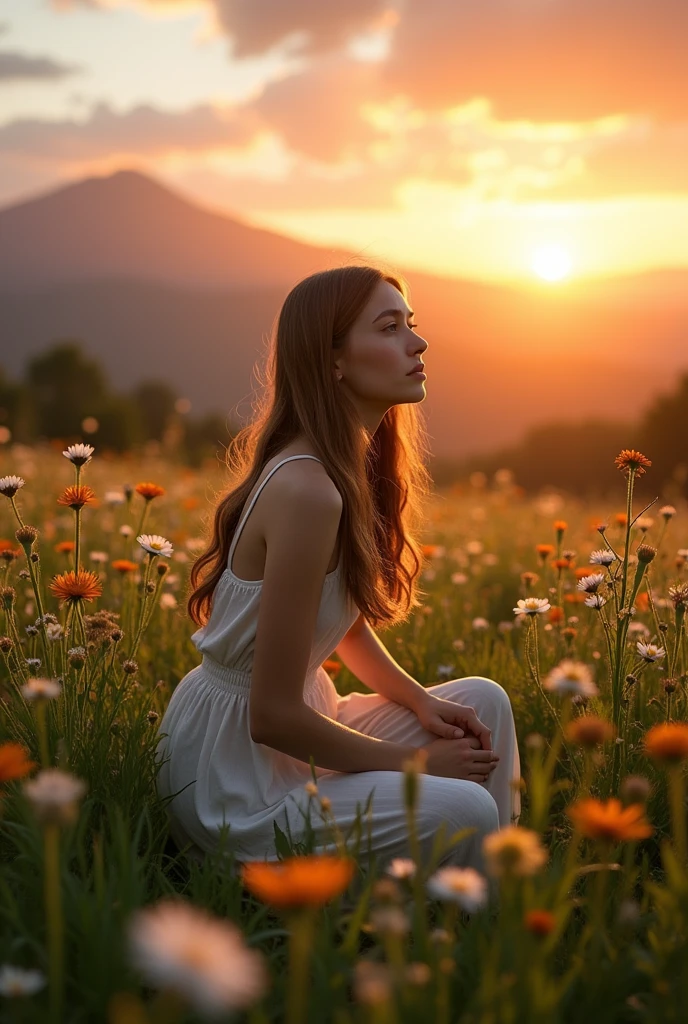 women kneeling down with breasts