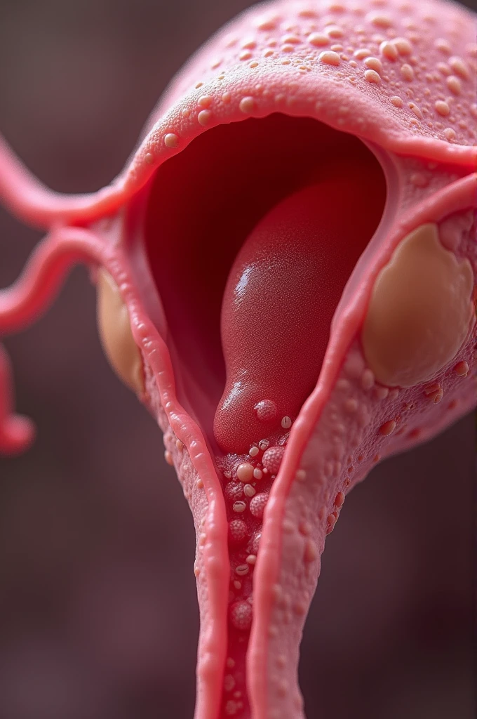Vagina with sperm leaking