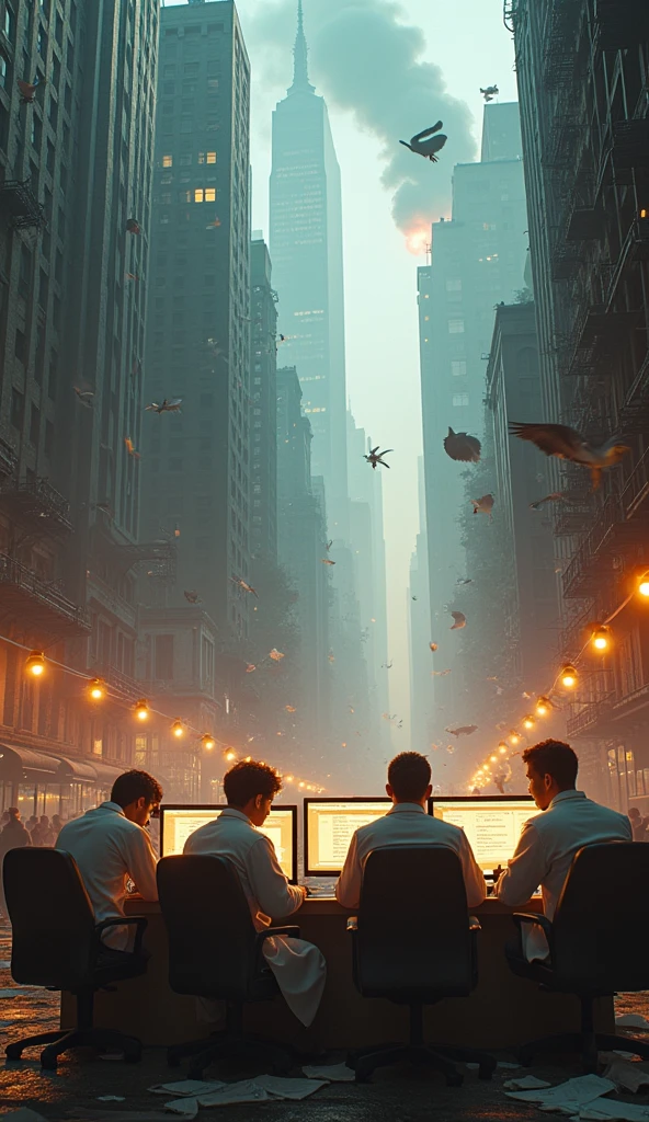 Trong khi thành phố đang trong tình trạng hỗn loạn, a group of scientists and engineers are trying to solve the problem. They decided to seek out the Minions, A renowned scientist, who have the ability to handle difficult situations.
