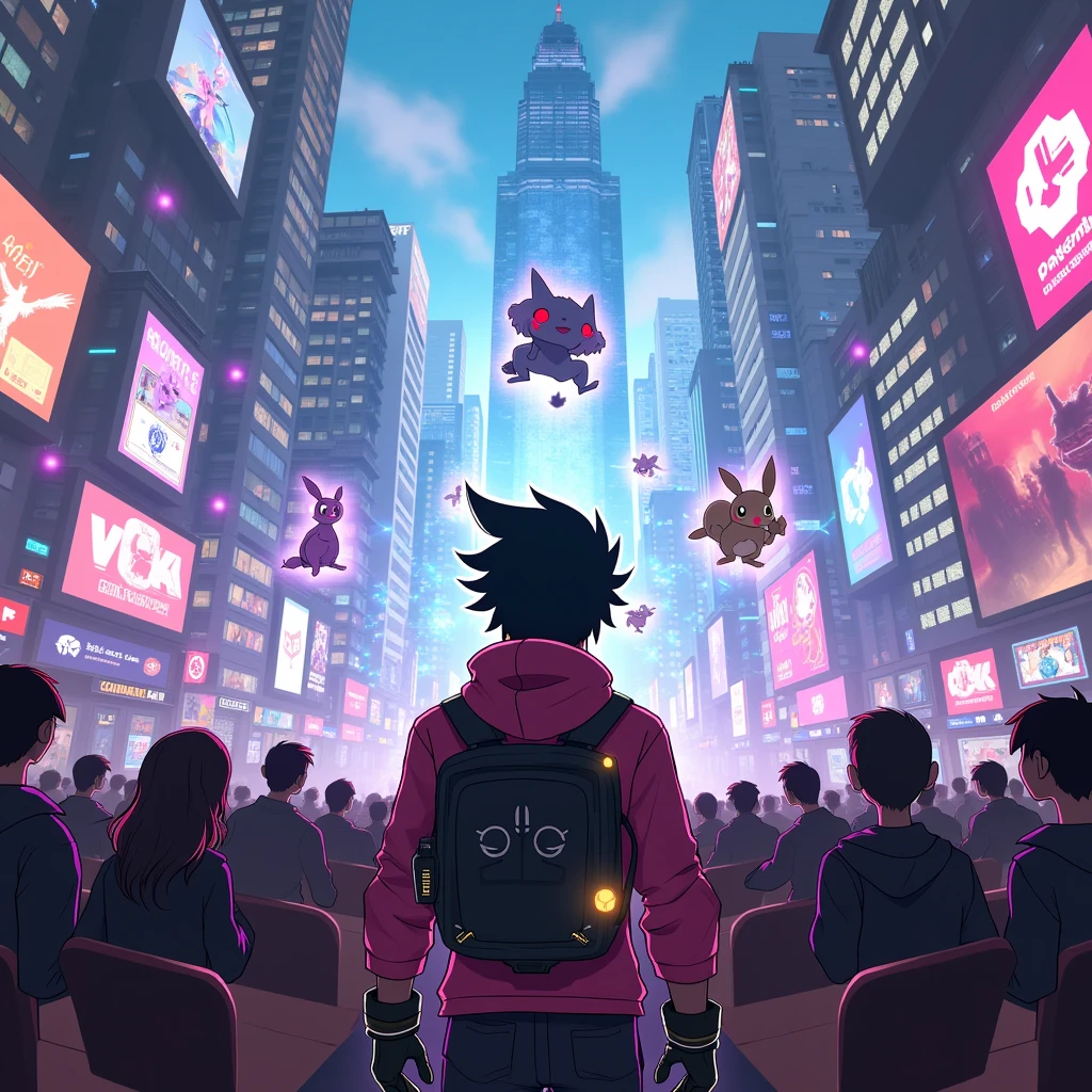 AI Art、Metaverse、cool、Nft 、game、music、trend、cyber-、live、Full audience、World Championship、Intense Pokémon battles
