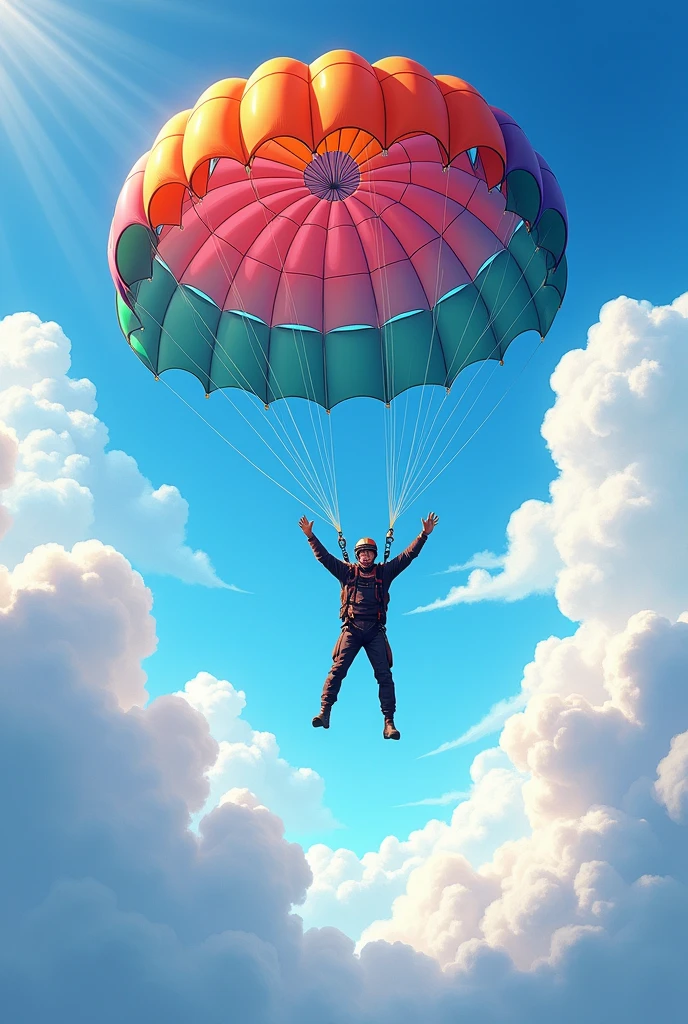 Illustration of parachute