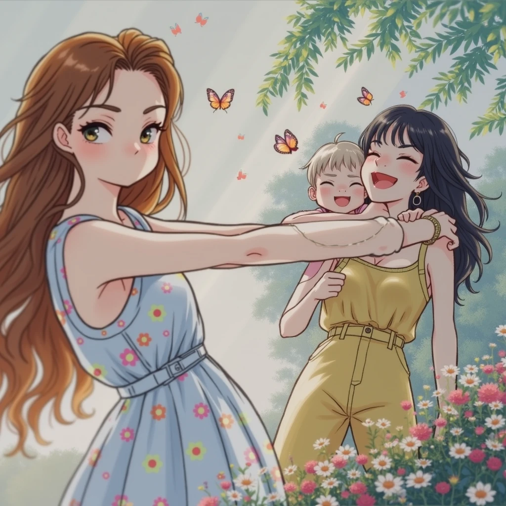 Women embracing each other