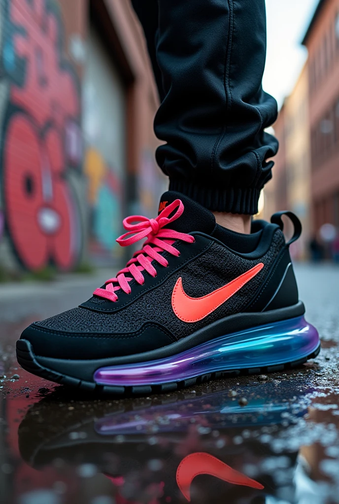 Create a chunky nike sneaker flat soul