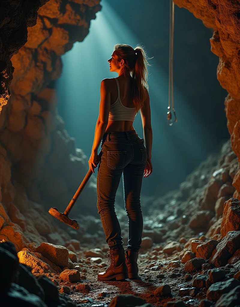 sexy miner, mine, female