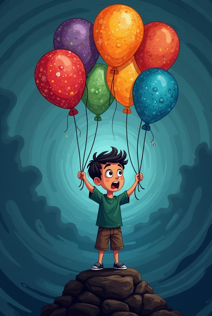  "I desire the things which will destroy me in the end." make the image simpler that even 9 years old can draw it 