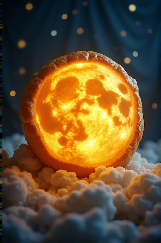 Create a super cheese bread moon