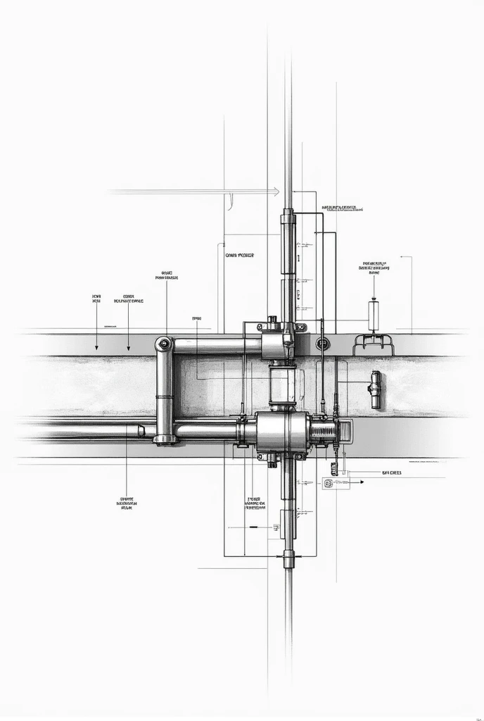 sketch of hydraulic flume apparatus black and white drawing simple