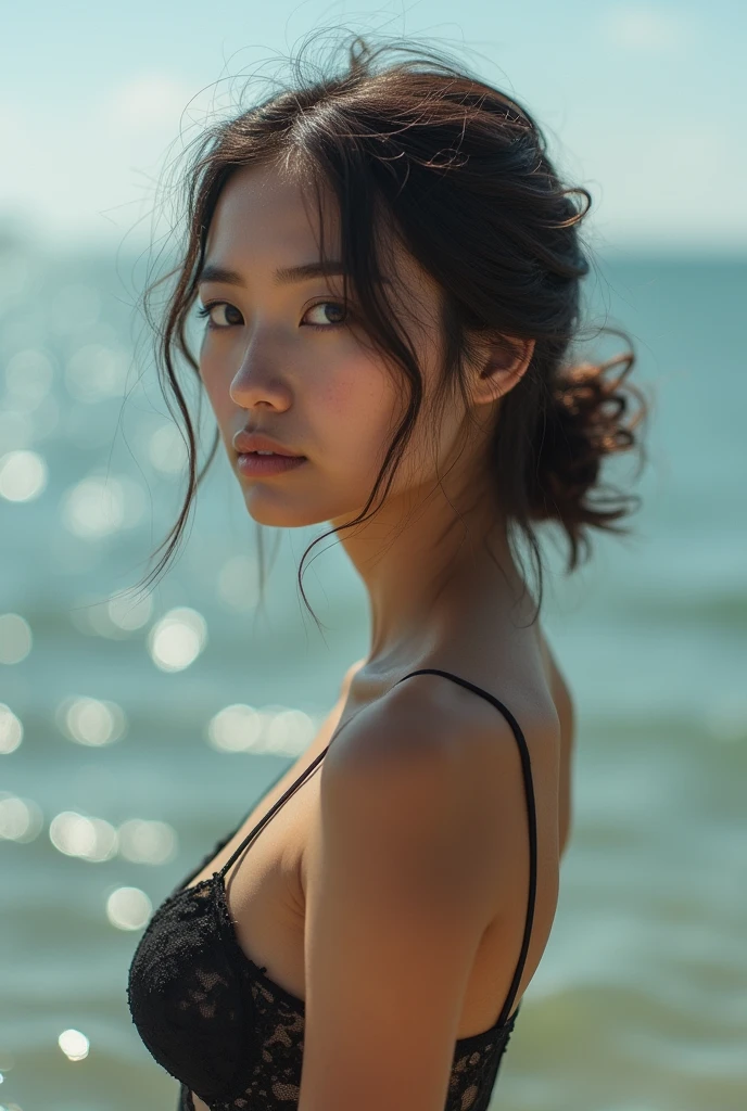 Full body is captured, Sea Art , 1 Cute Girl, Portraiture, Bokeh, ( masterpiece), Accurate, Anatomically correct, debt/1.0mm, Fujidebtilm GFX 50R, RAW Photos, Regina Display, Super detailed, Attention to detail, high quality, 最high quality, High resolution, 超High resolution, 1080p HD, 4K, 8K, nude, naked, small breasts, small tits, perfect face, 18-year-old girl