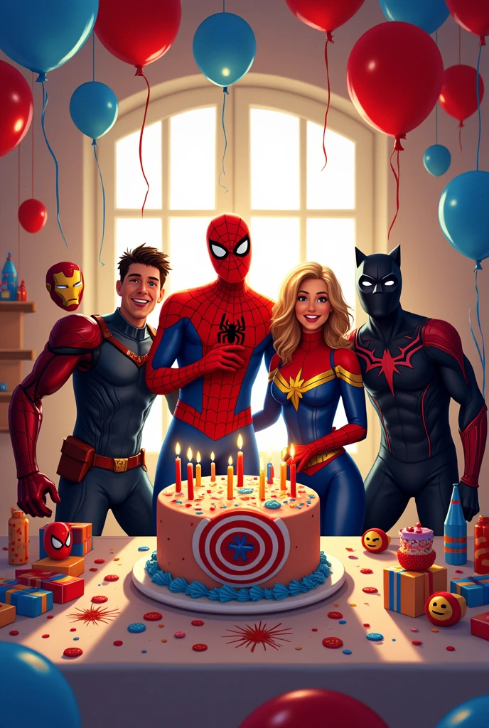 Create a Spider-Man and Friends Birthday Theme