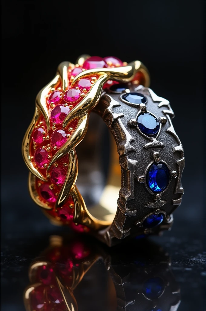 •	Ring Material and Color:
	•	Scarlet: Scarlet’s ring might be made of gold or copper with a red or shiny gold color, symbolizing fiery passion and power. It might be adorned with red gemstones like rubies that reflect the fire she possesses.
	•	Arthur: Arthur’s ring might be made of dark and strong silver or platinum. It could be adorned with dark or deep blue gemstones, representing stability and protective power.
	•	Ring Design:
	•	Scarlet: Her ring might have a design of flames swirling around the ring. The flame design might be delicate and intricate, symbolizing the hidden power within.
	•	Arthur: His ring might have a simple yet sturdy design of a sword or a shield, signifying strength and full protection.
	•	Ring Connection:
	•	When the two rings are combined, the flame design on Scarlet’s ring might seem to surround the sword or shield on Arthur’s ring, creating a complete picture that signifies cooperation and a close bond.
	•	There might be hidden small symbols on the rings, such as initials or a specific symbol shared by both, representing a deep bond between them.

Meaning:

Scarlet and Arthur’s buddy rings are a symbol of a blend of power and strength. The two rings not only signify their relationship and trust but also demonstrate their support for each other in every situation. Whenever they look at the rings, they feel the close bond and their readiness to face everything together..