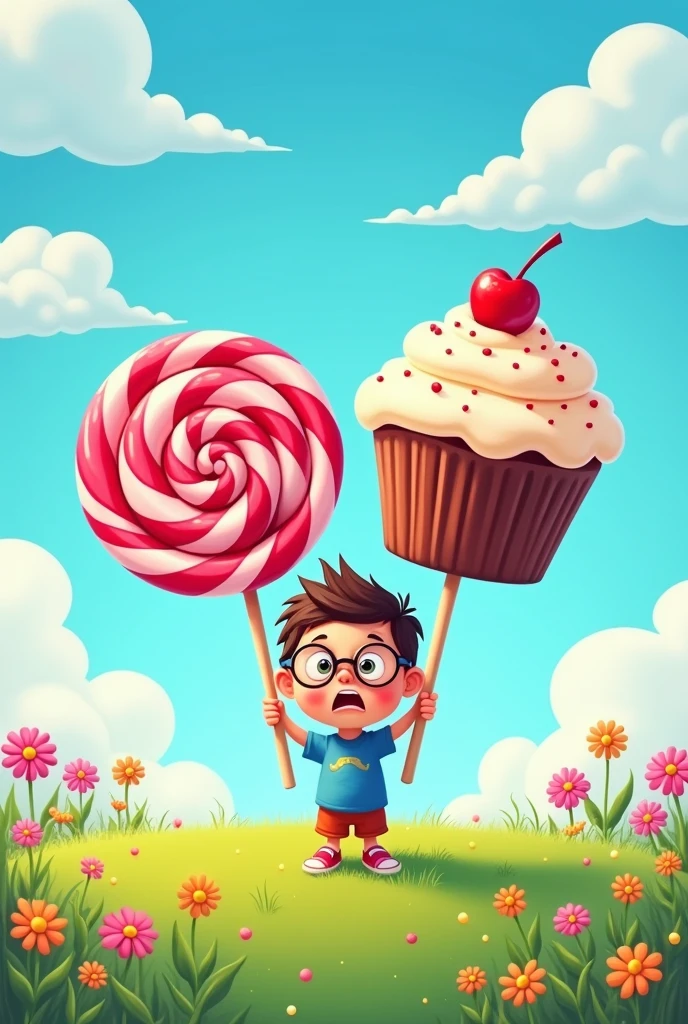 "I desire the things which will destroy me in the end." make the image simpler that even 9 years old can draw it make it cartoon make it accurate