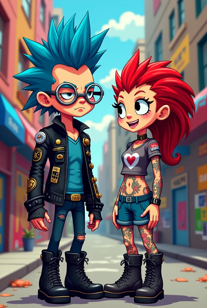 Who draws the characters Simon Petrikov and Betty Grof from Adventure Time but with a punk look?