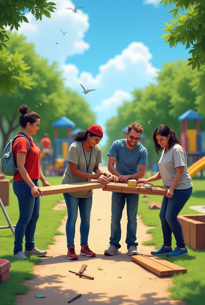 Create a background for a post about creating ramps for disabled people for a slide