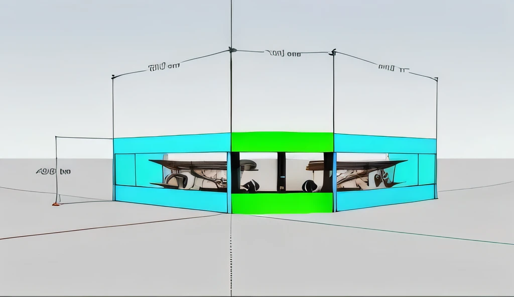 Rendering a sense of technology,There is an electronic music stage,There are two planes behind as background,With LED light,It is truly executable