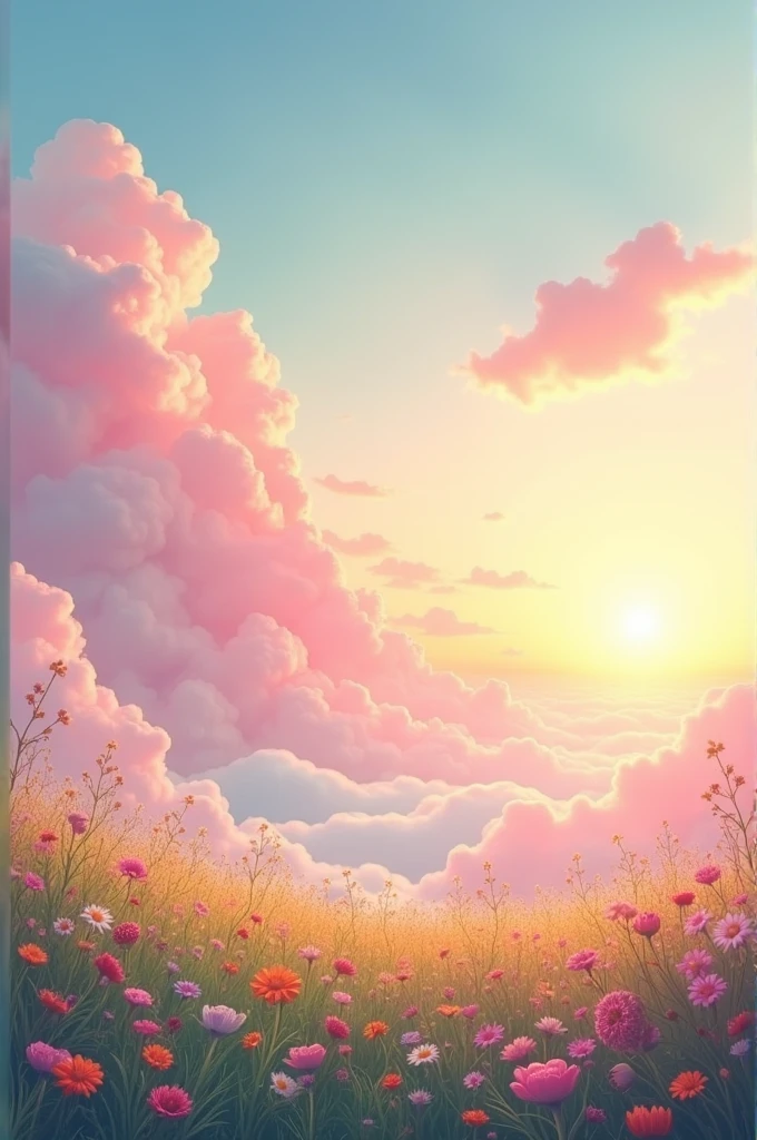 I want to create a image that has pink clouds