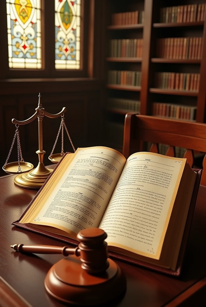 Image depicting the current Brazilian Constitution of 1988, just as her image is today, in an environment related to Law
