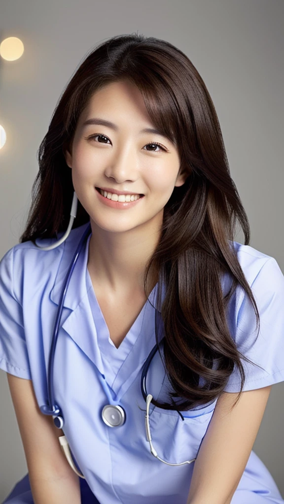 One person, solo, Long Hair, smile, nurse