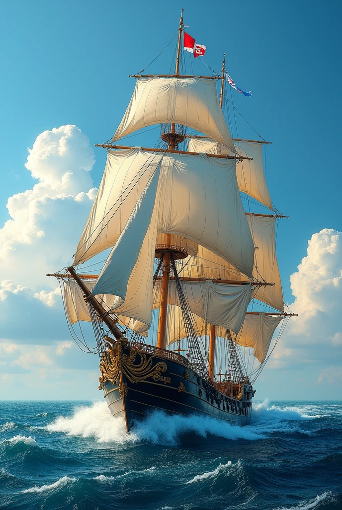 Dutch East India Company,I want a big sailboat、Waves