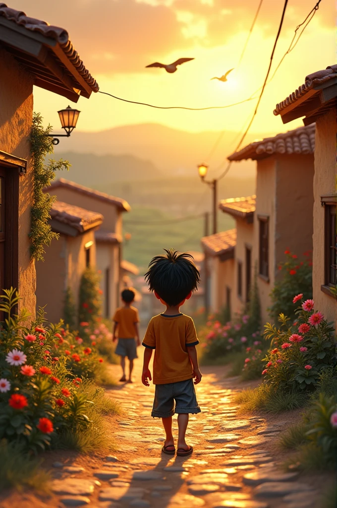 In a small village, there lived a poor boy named Ahmed