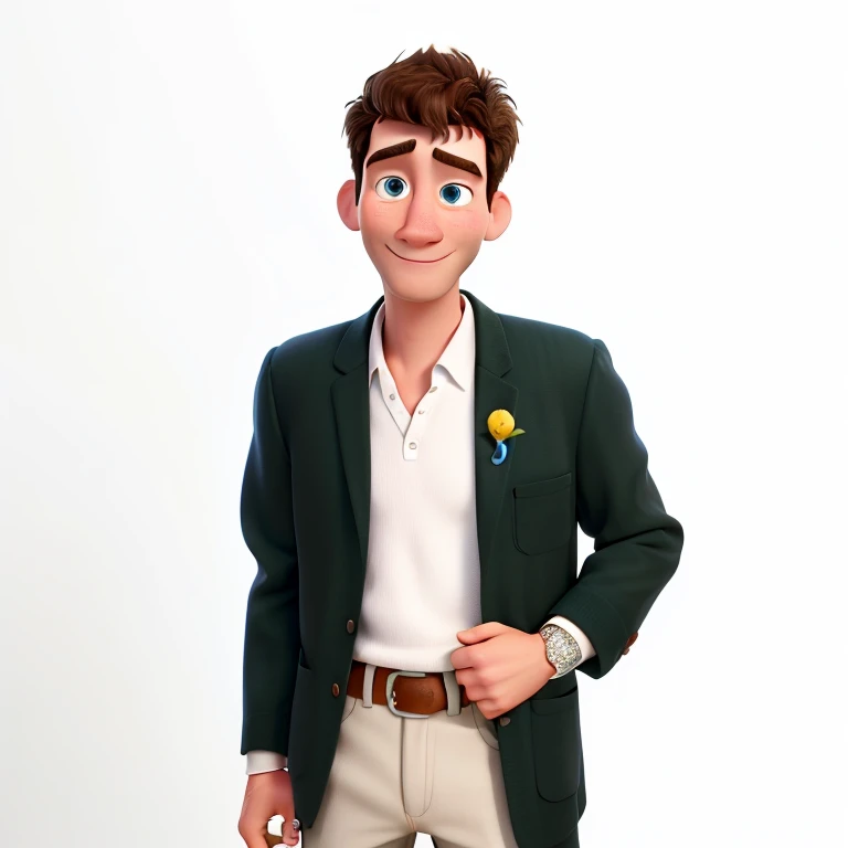 Disney pixar style white man, high qualiy, best qualityer