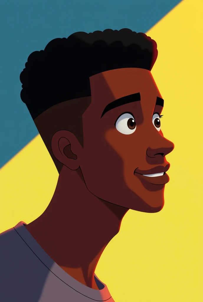 A black man picture for Profile picture but don't add mouth make it animated