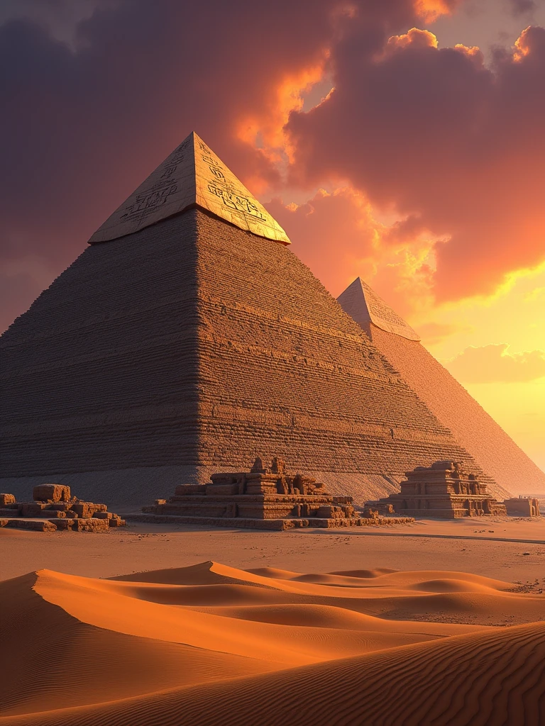 3 pyramids art