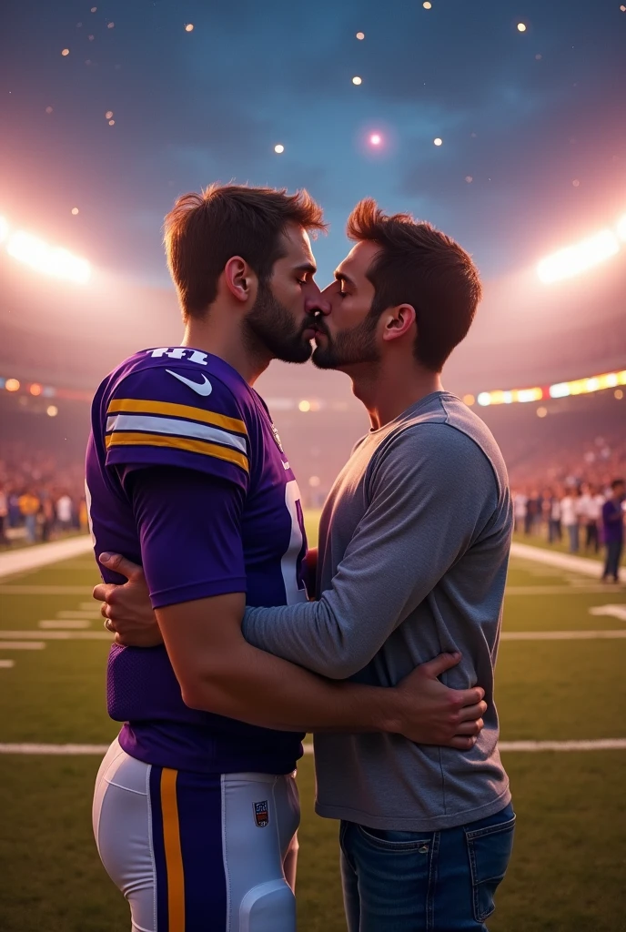 Kirk Cousins kissing Kirk Cousins