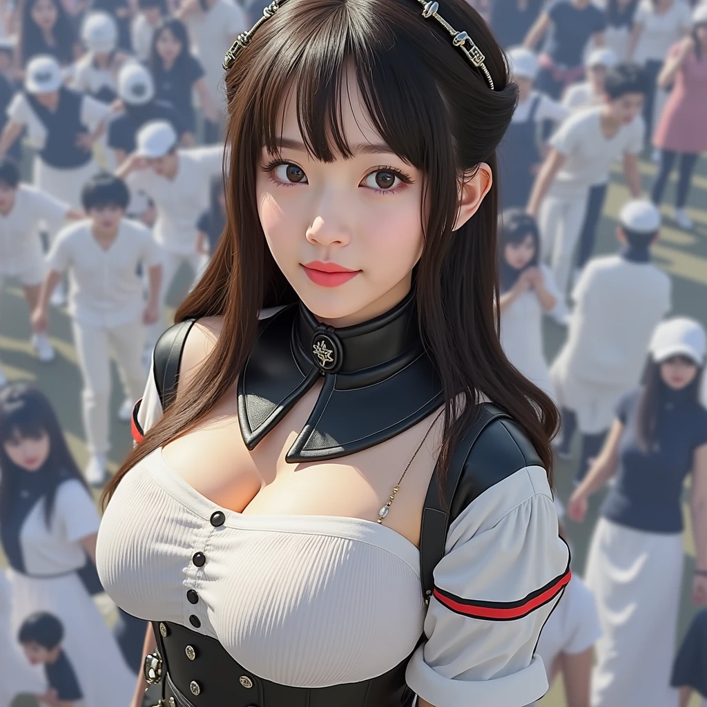 [Japanese Clone girls=Myself], [Perfect Clone girls Raw Photography Art], [16K, Highest quality, Ultra-high resolution], [Unrealistic, Unprecedented sight, ((A World of Myself Proliferation)), Ultra-realistic], (Japanese, woman, 24-year-old), (((((Small face, (((((Thick black hair, Semi-long hair)))))))))), ((Very beautiful detailed girls, Accurate body structure, とても詳細で完璧なSuper big breastsボディ)), (((Super big breasts, Emphasise the fullness of your breasts))), (((White shirt, Super big breasts強調, I can see the cleavage, Black Mini Skirt))), ((Dark Eyes, Mature face, Cute Smile, A gentle gaze)), (((((Happy laughter))))), [[(((((Very detailed, 1girl→1,000,000,000,000,000,000,000,000,000,000,000,000,000cloning girls))))), (((((A very detailed and precise description of the doppelganger, Perfectly the same girl, The exact same smile, Perfect matching hairstyle, Perfect same clothes, Exactly the same height, 完璧な同じSuper big breasts))))), (((((Myself only)))))]], (((Perfect description, Filling the Earth 1,000,000,000,000,000,000,000,000,000,000,000,000,000cloning girls→1,000,000,000,000,000,000,000,000,000,000,000,000,000^100,000,000cloning girlsのMyself, 異次元のSuper dense, Super denseの中心に広くフォーカス, I&#39;m happy to be surrounded by countless versions of myself, I want to drown in love with countless versions of myself., I want to be drowned in love with countless versions of myself around me., Holding hands, hug, hug, kiss, Touching breasts))), (((Very detailed, Extremely crowded, Super dense, Super crowded))), ((Bright and soft light)), ((((((((Very detailed, Extremely clear hyper perspective)))))))), wide view, Everyone is sexy, Anywhere Angle