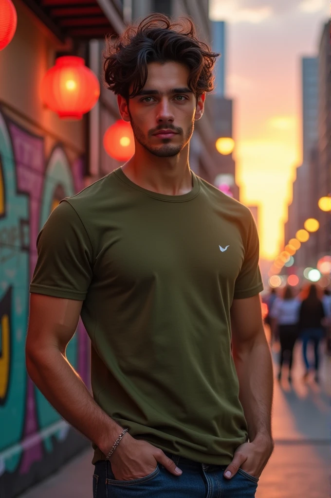 A guy showing hi realastic