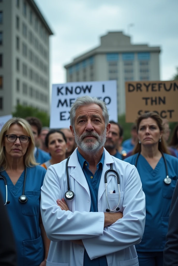 doctors sad protest 