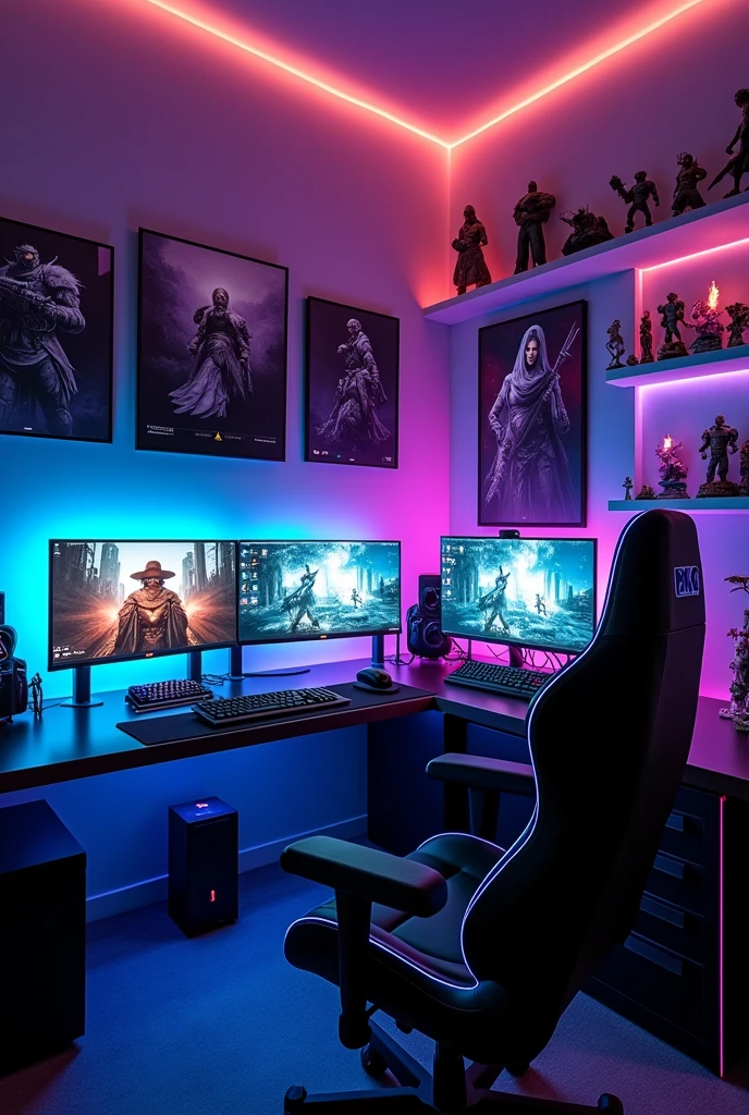 Gaming setup background panaroma image