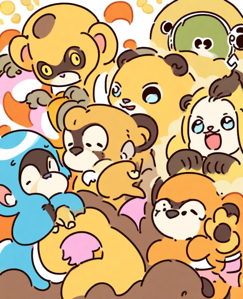 Animal monkey, golden monkey, golden fur monkey, golden skin monkey