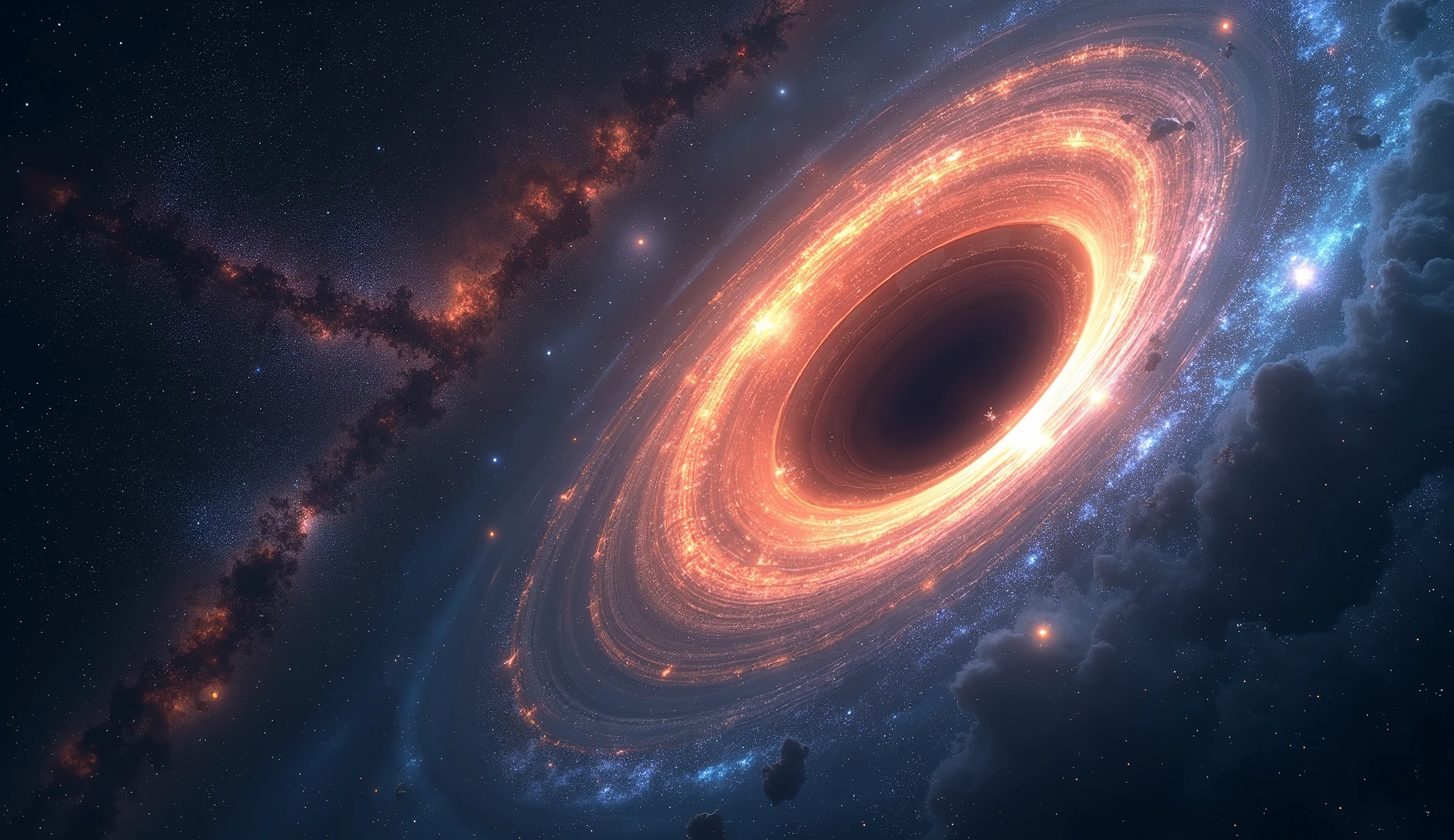 universe、Black Hole,,星を吸い込むBlack Hole,A magnificent natural wonder、universeの神秘