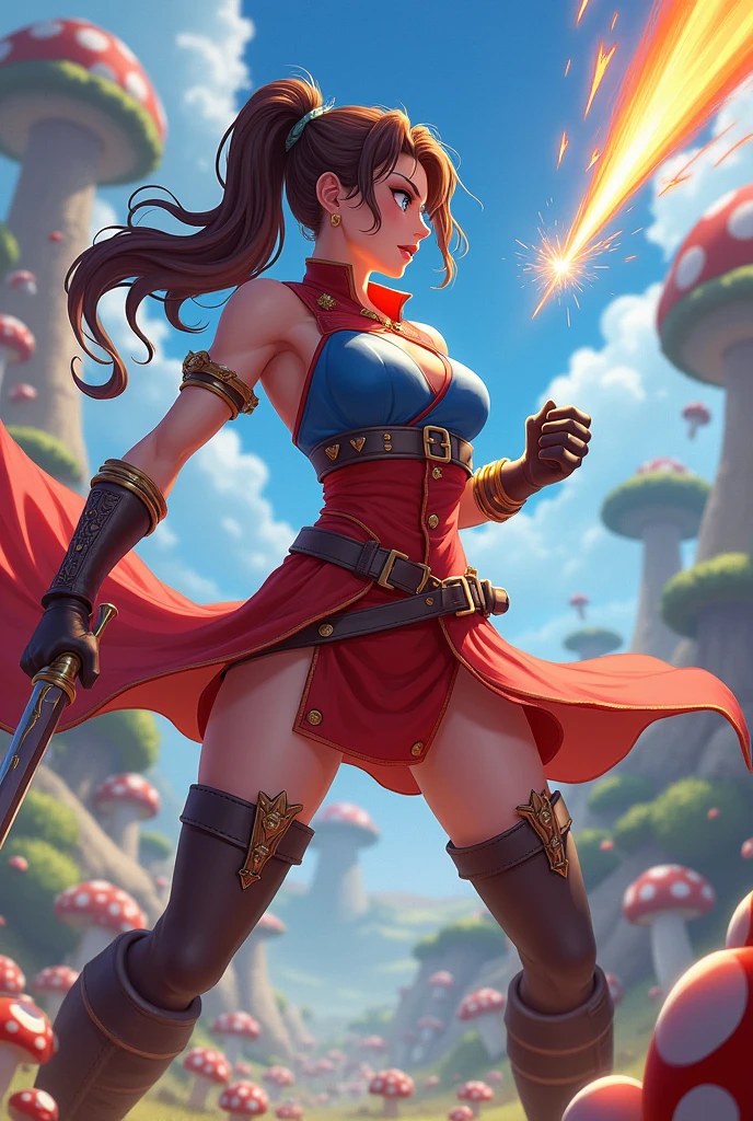mario waifu fighting against luigi