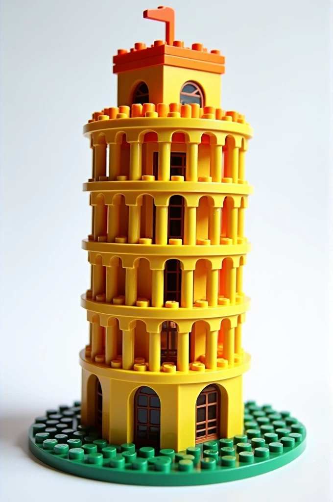 Games for children with legos in the shape of the tower of pisa